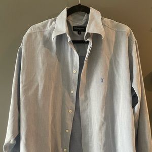 YSL oversized pinstripe shirt